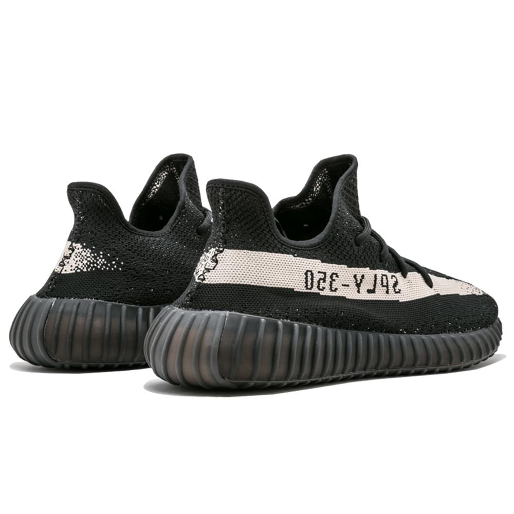 Adidas Originals Yeezy Boost 350 V2 Black-White — UK 3.5 | EU 36 | US 4 — Back View