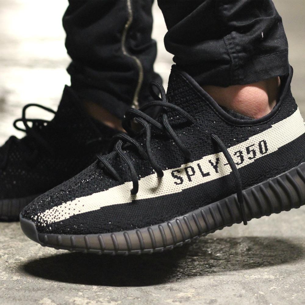 Adidas Originals Yeezy Boost 350 V2 Black-White — UK 3.5 | EU 36 | US 4 — Alternate View 7