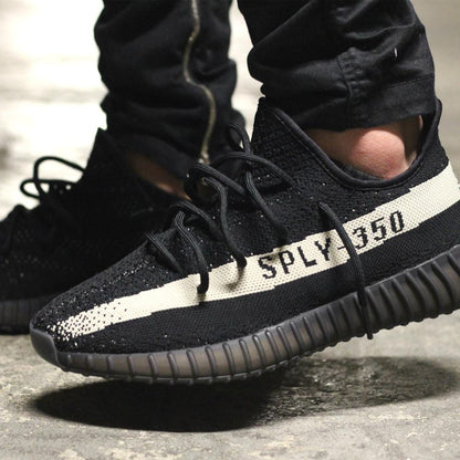 Adidas Originals Yeezy Boost 350 V2 Black-White — UK 3.5 | EU 36 | US 4 — Alternate View 7