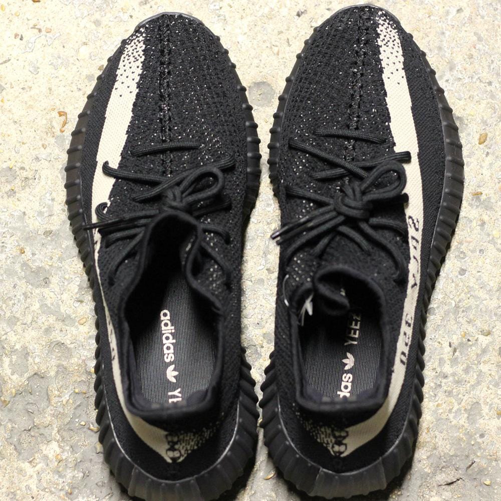 Adidas Originals Yeezy Boost 350 V2 Black-White — UK 3.5 | EU 36 | US 4 — Alternate View 9