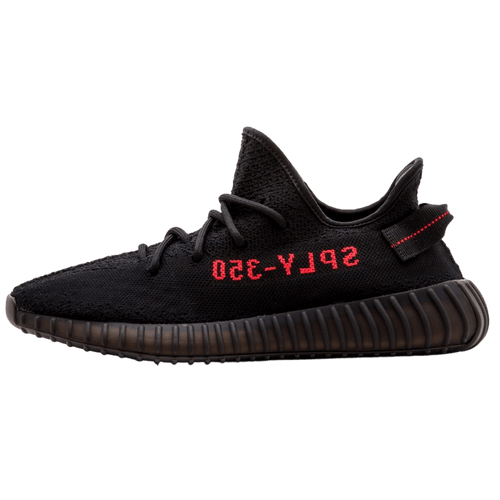 Adidas Yeezy Boost 350 V2 Core Black-Red — 3 UK | 35.5 EU — Front View