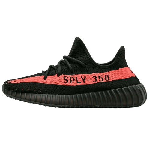 adidas Yeezy Boost 350 V2 Core Black Red — UK 3.5 | EU 36 | US 4 — Front View