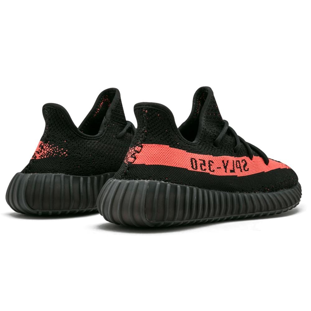 adidas Yeezy Boost 350 V2 Core Black Red — UK 3.5 | EU 36 | US 4 — Top View