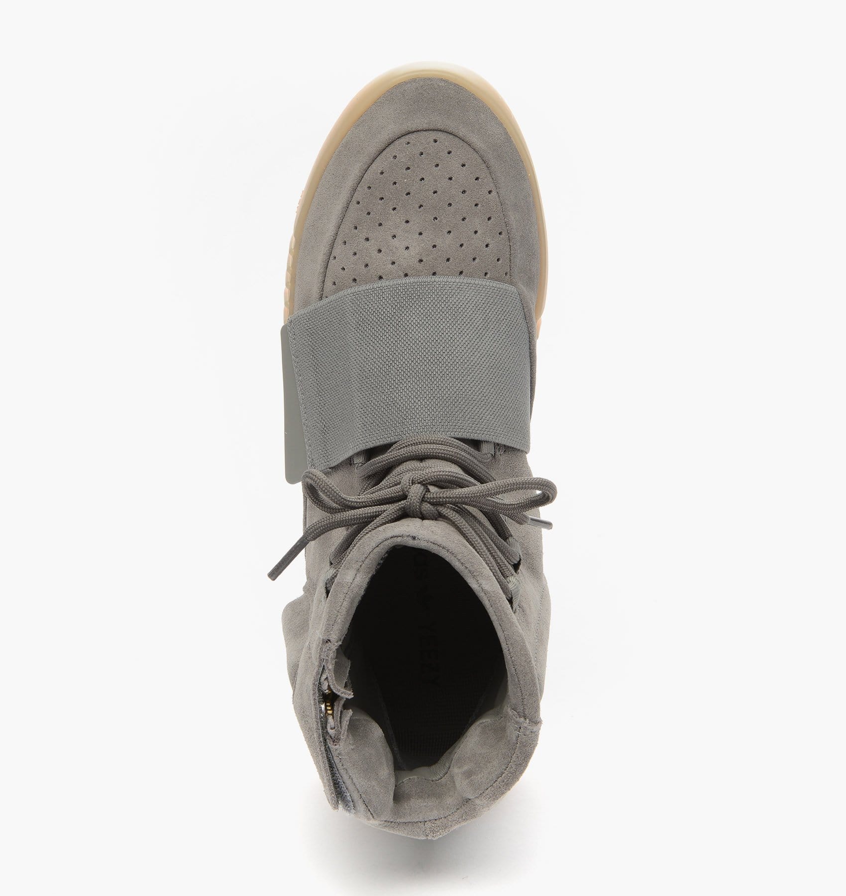 Adidas Originals Yeezy 750 Boost Light Grey-Gum — UK 3.5 | EU 36 | US 4 — Lifestyle View