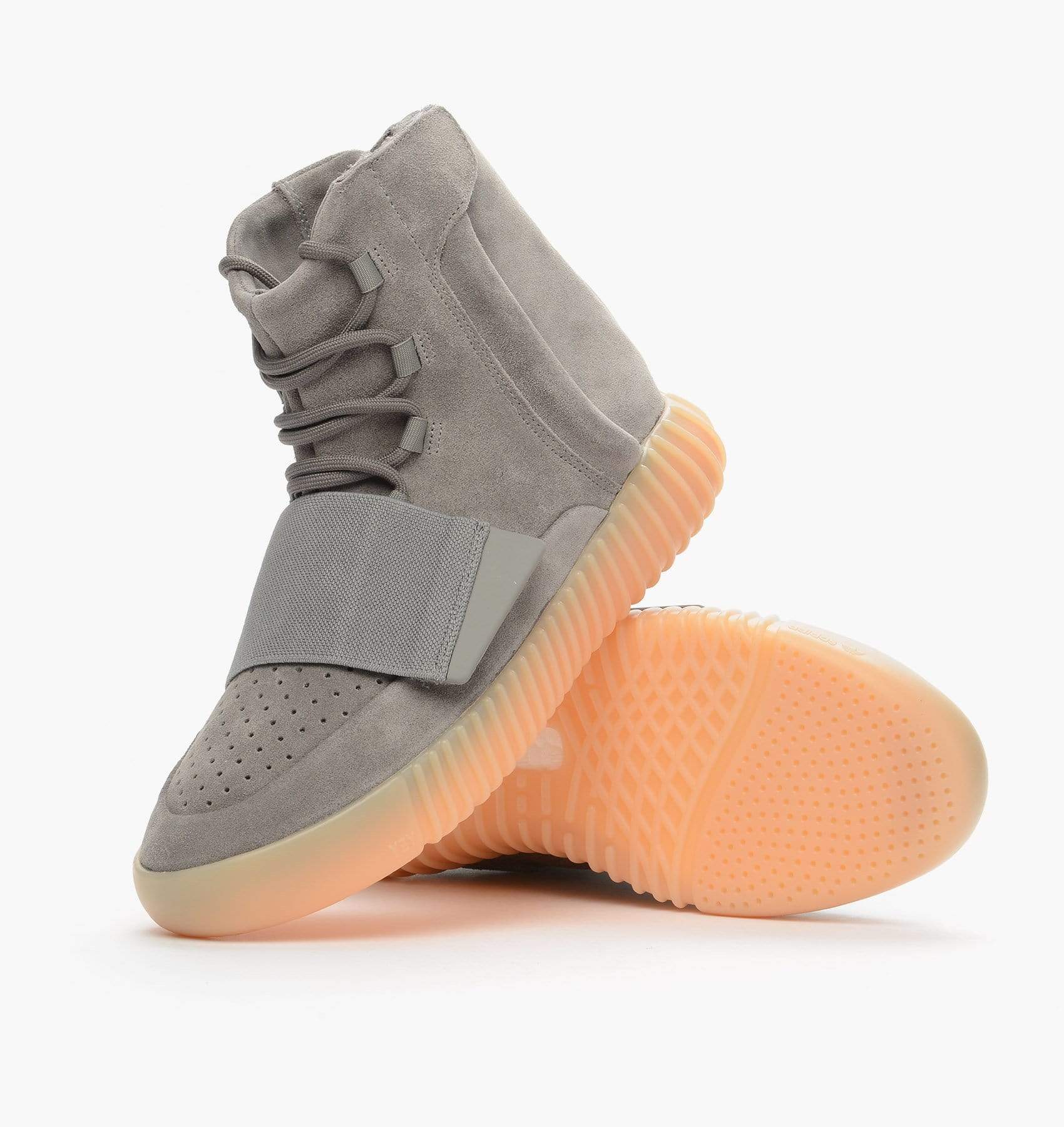 Adidas Originals Yeezy 750 Boost Light Grey-Gum — UK 3.5 | EU 36 | US 4 — Top View