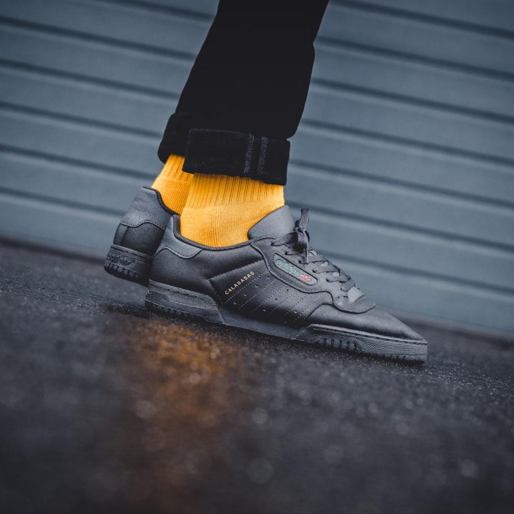 Adidas Yeezy Powerphase Calabasas "Black" — UK 3.5 | EU 36 | US 4 — Lifestyle View