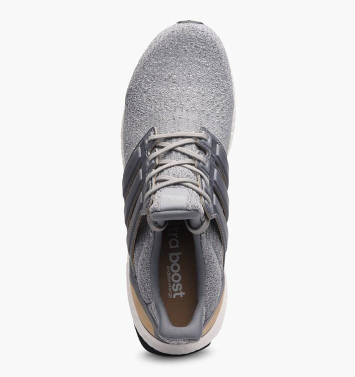 adidas Ultra Boost 3.0 LTD Mid Grey  Leather Cage — UK 3.5 | EU 36 | US 4 — Top View