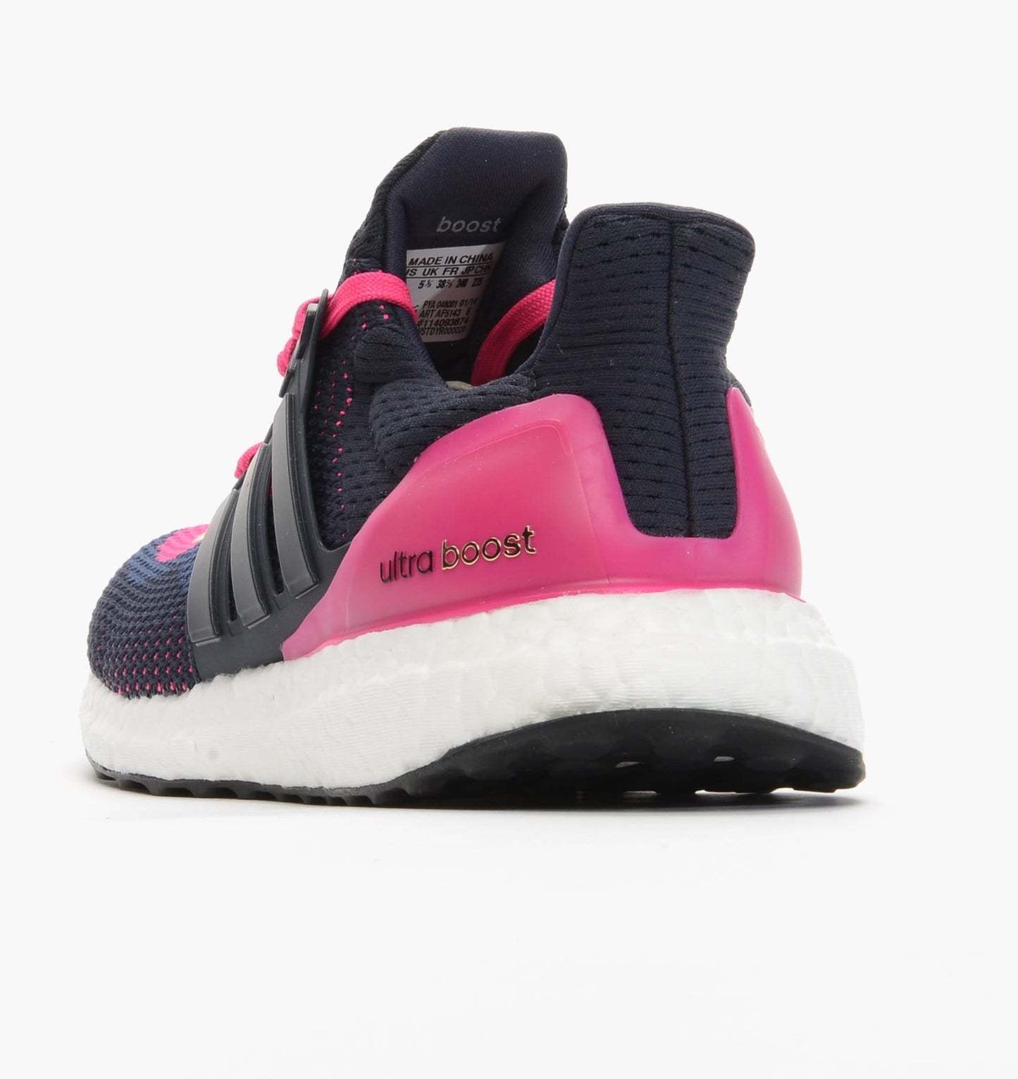 Adidas Ultra Boost W "Navy-Pink" — UK 3.5 | EU 36 | US 4 — Detail View