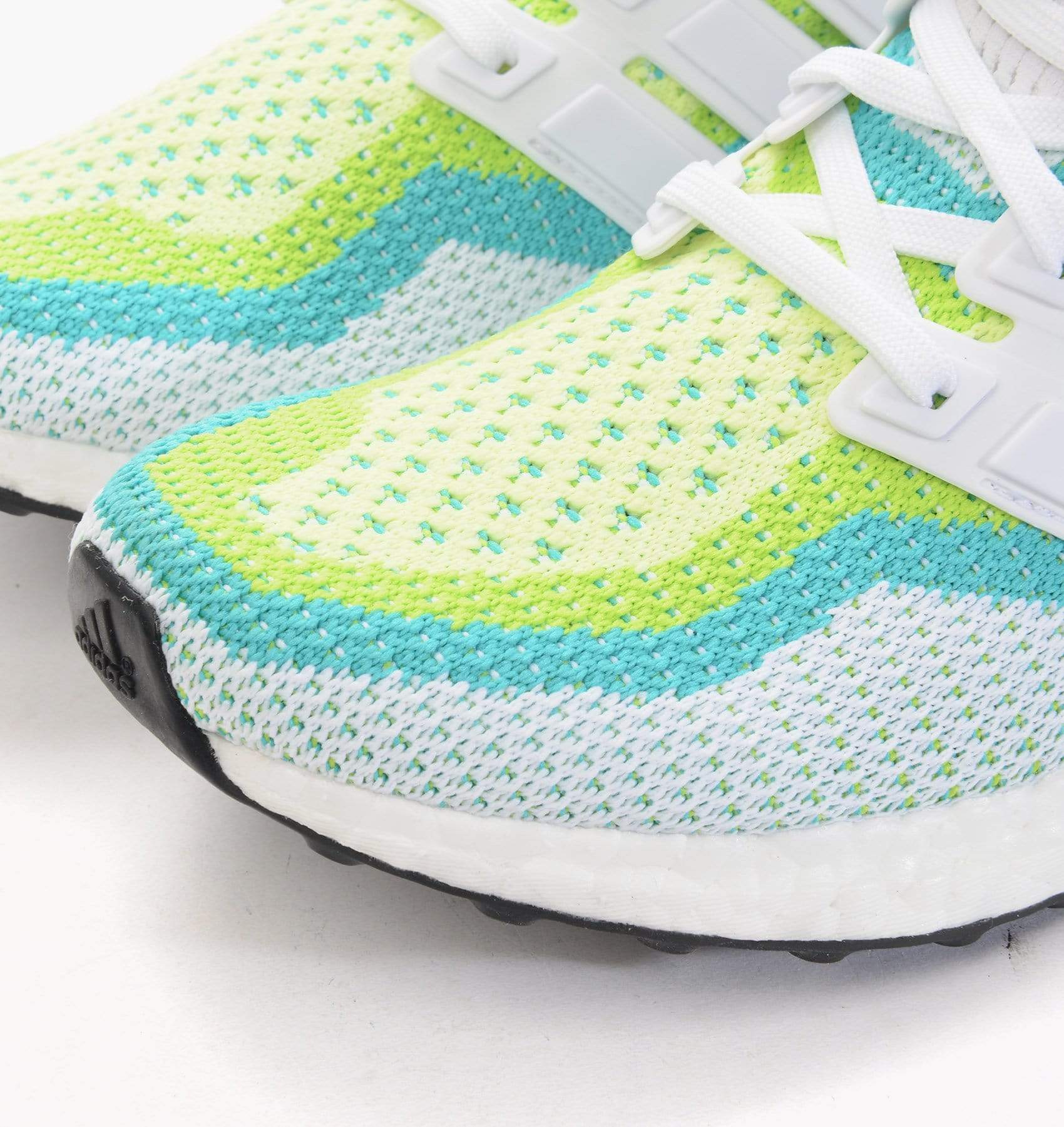 ADIDAS ULTRA BOOST - Halo-White-Semi Solar Slime — UK 3.5 | EU 36 | US 4 — Lifestyle View