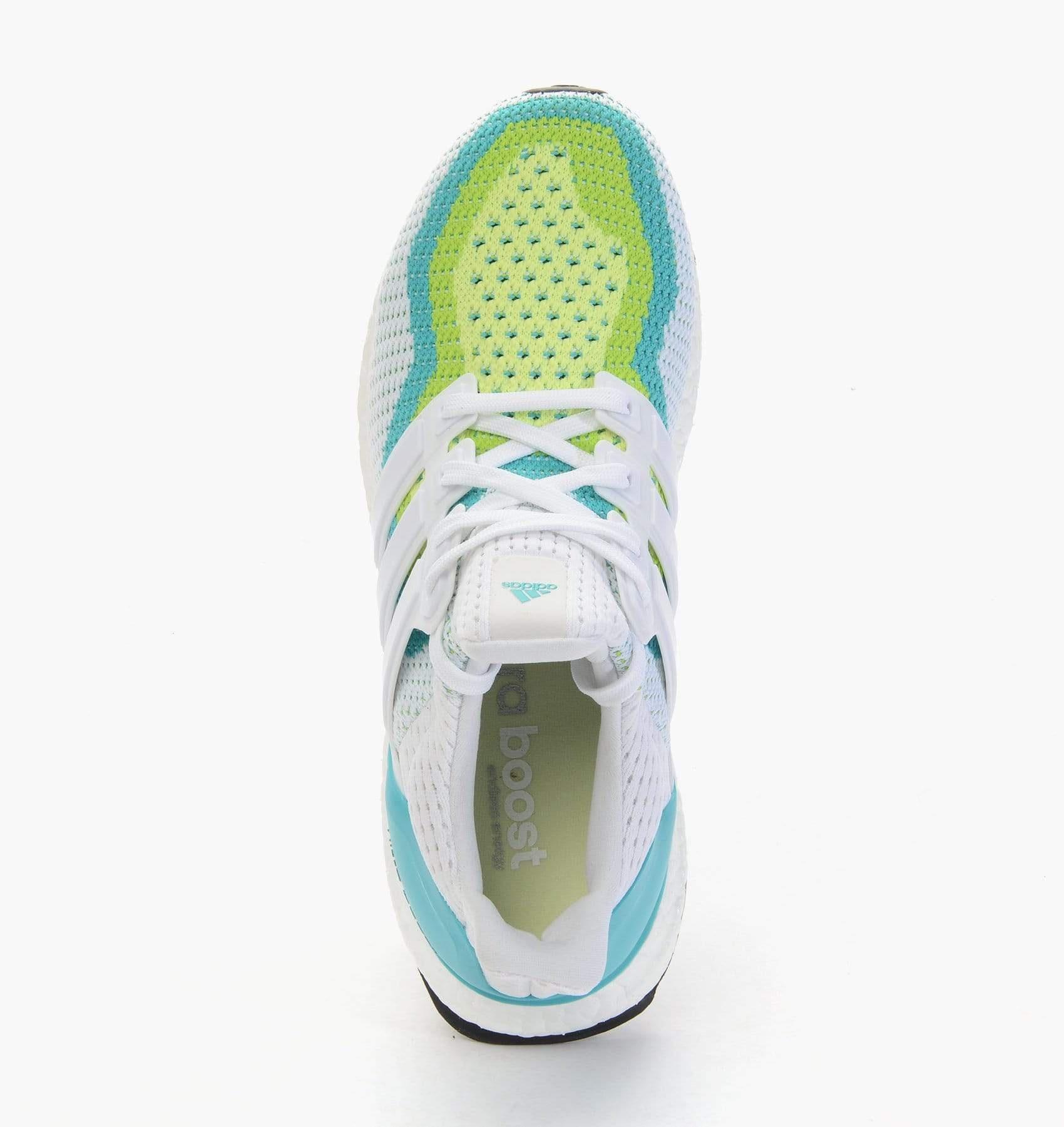 ADIDAS ULTRA BOOST - Halo-White-Semi Solar Slime — UK 3.5 | EU 36 | US 4 — Back View