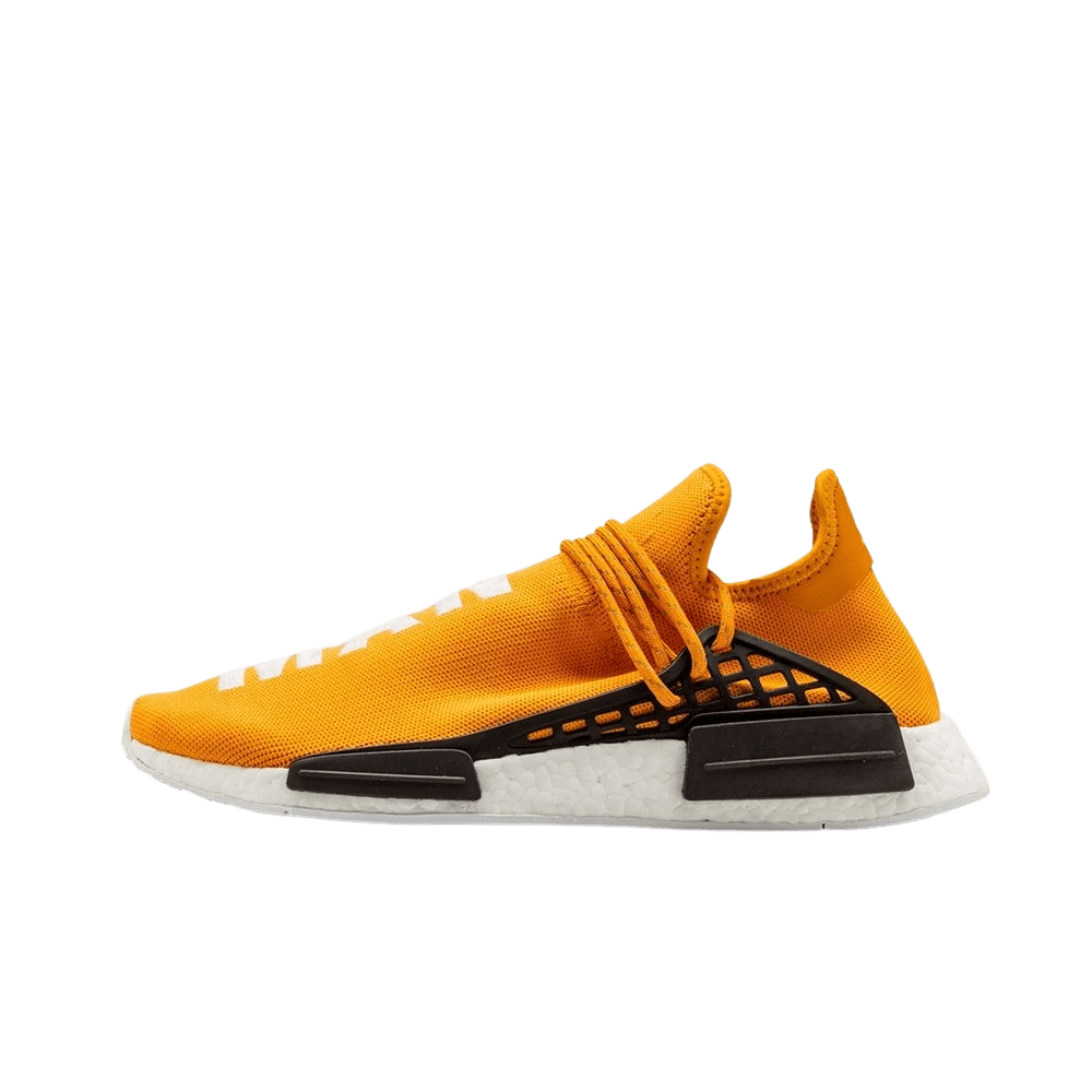 PHARRELL WILLIAMS X ADIDAS NMD HUMAN RACE  TANGERINE — UK 3.5 | EU 36 | US 4 — Front View