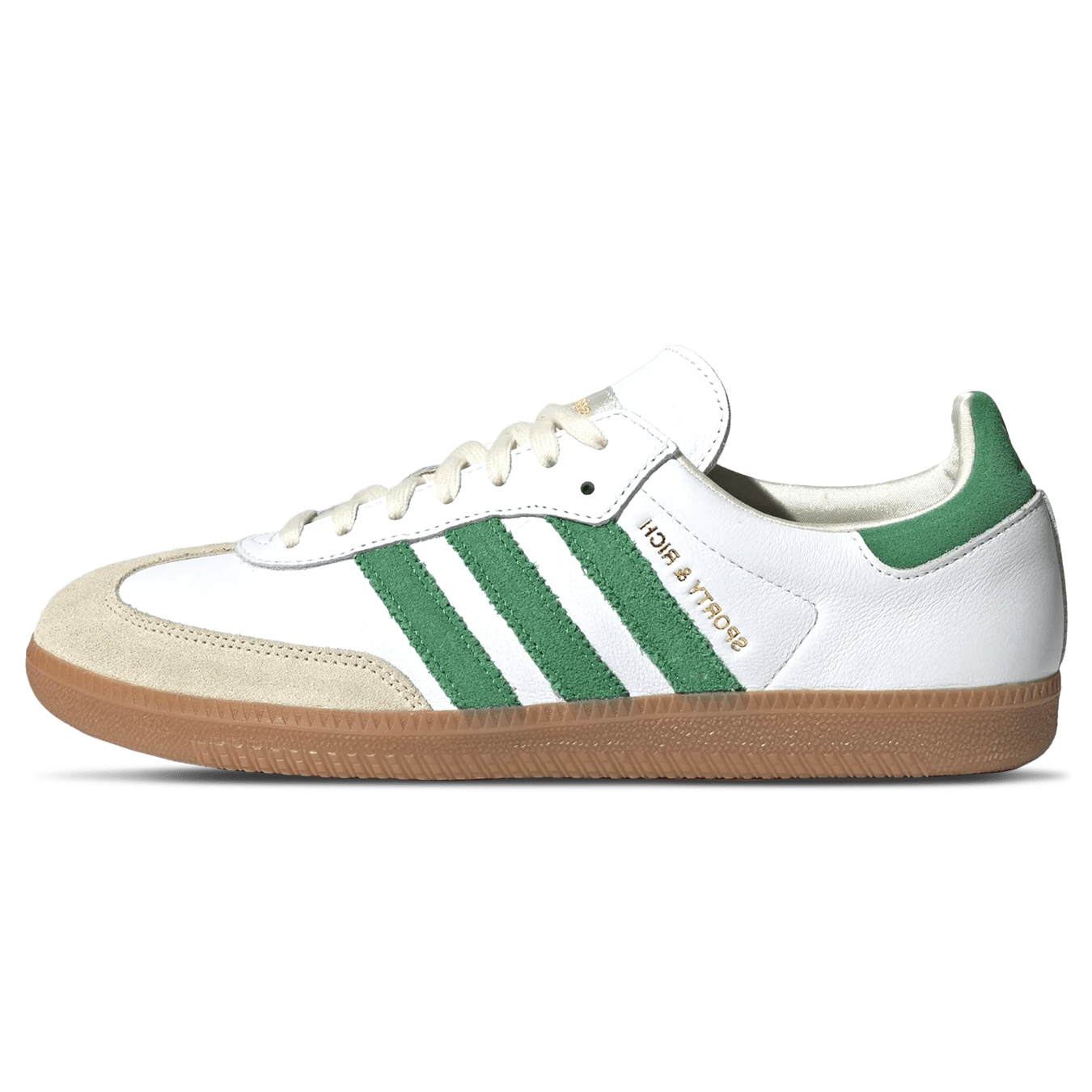 Sporty & Rich x adidas Samba OG 'White Green' — UK 3.5 | EU 36 | US 4 — Front View
