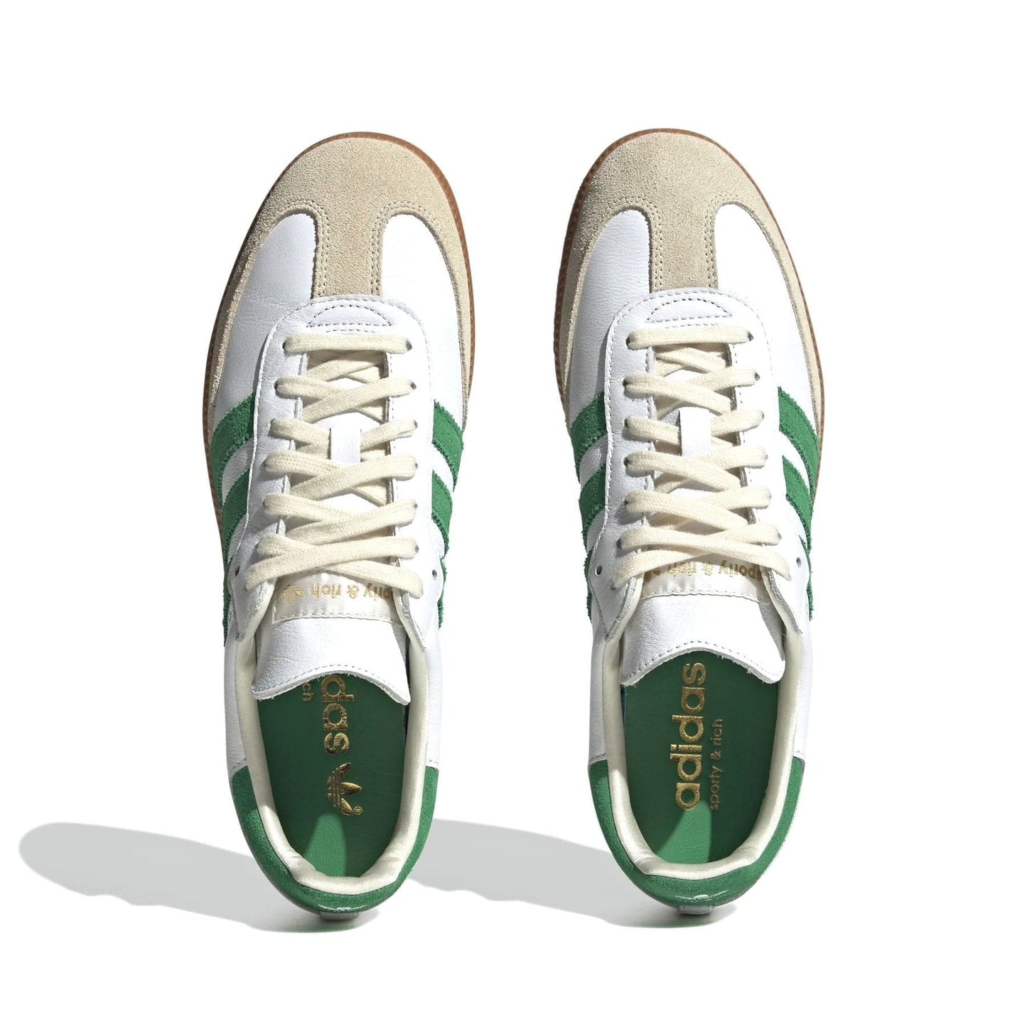 Sporty & Rich x adidas Samba OG 'White Green' — UK 3.5 | EU 36 | US 4 — Back View