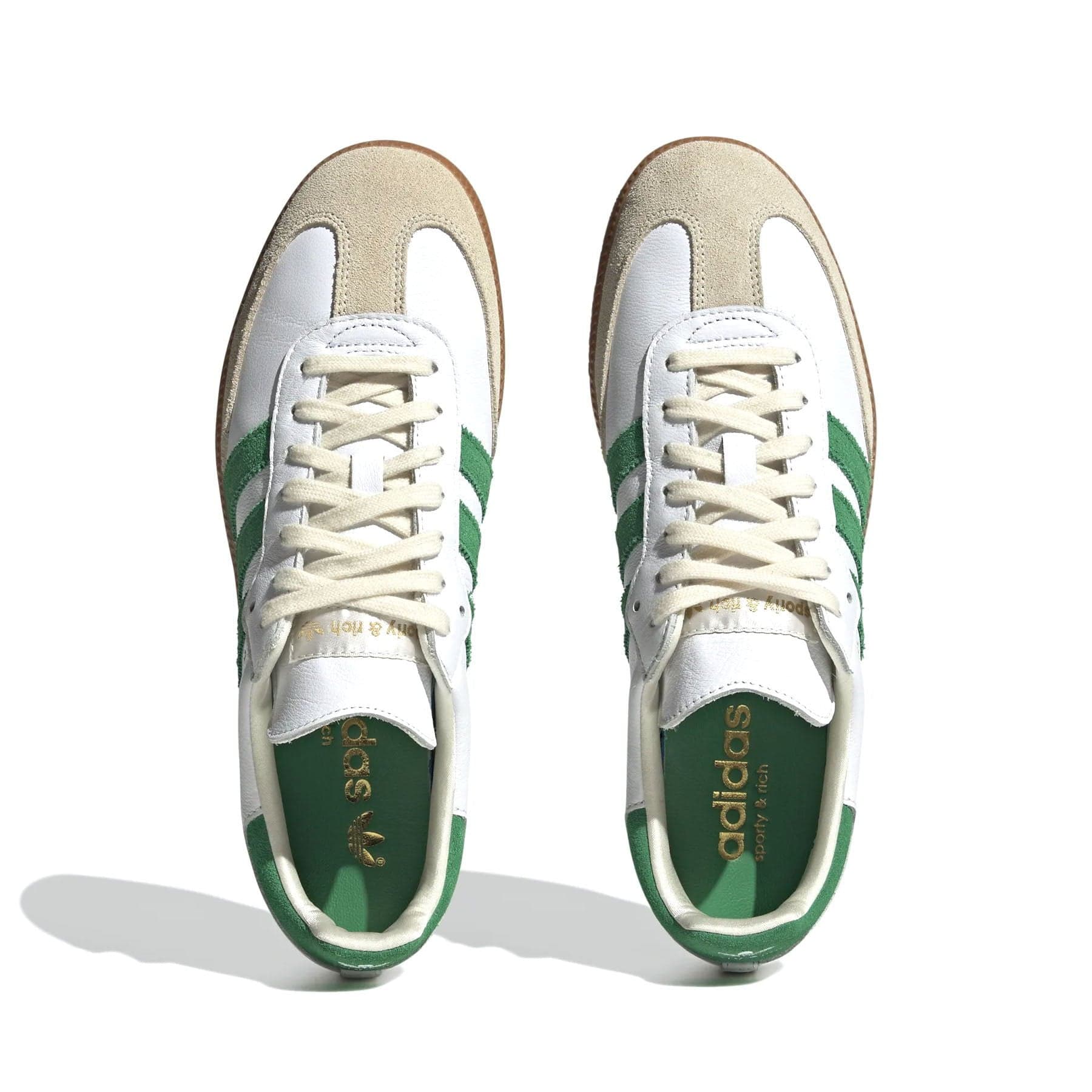 Sporty & Rich x adidas Samba OG 'White Green' — UK 3.5 | EU 36 | US 4 — Back View
