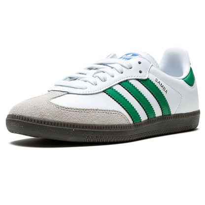 adidas Samba OG 'White Green' — UK 3.5 | EU 36 | US 4 — Top View