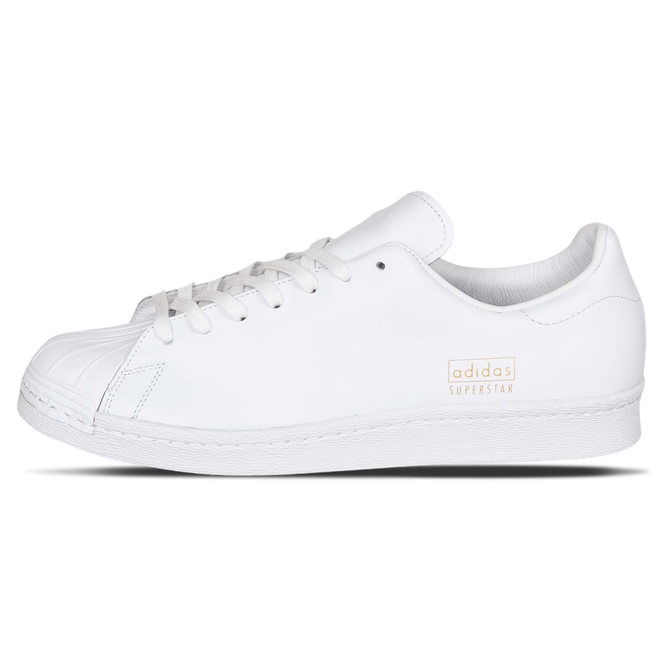 Adidas Superstar 80s Clean 'White Gold' — UK 3.5 | EU 36 | US 4 — Front View