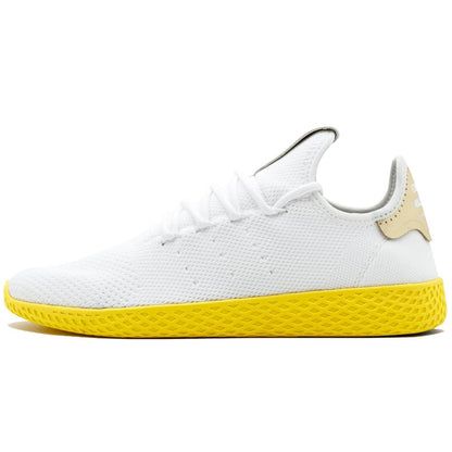 Pharrell Williams x adidas Originals Tennis HU White-Yellow — UK 3.5 | EU 36 | US 4 — Front View
