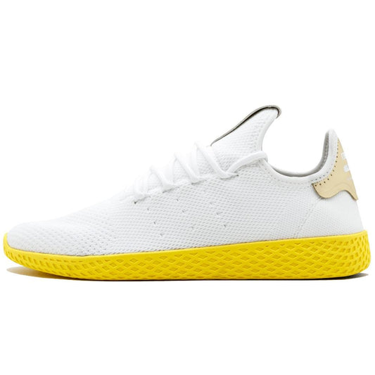 Pharrell Williams x adidas Originals Tennis HU White-Yellow — UK 3.5 | EU 36 | US 4 — Front View