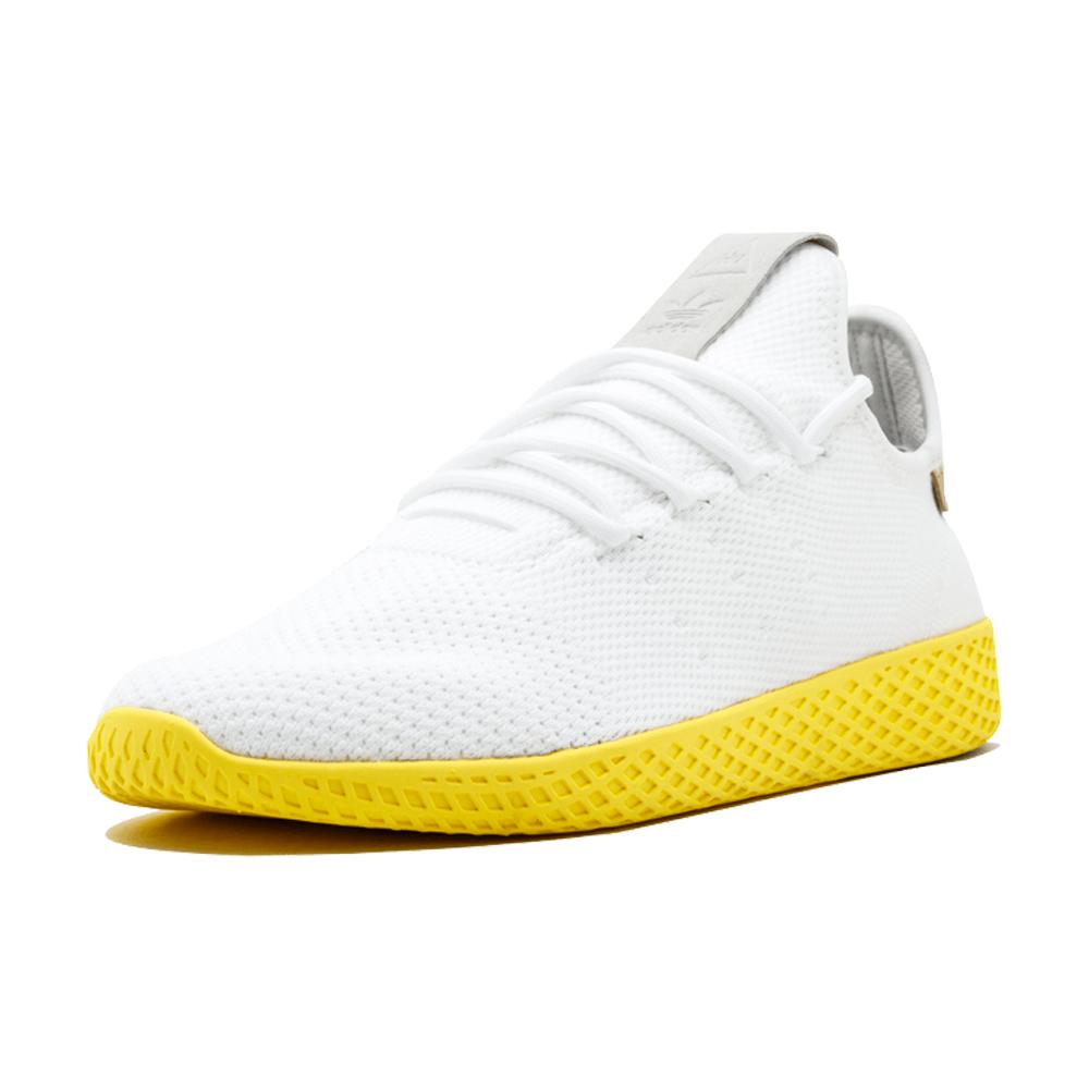 Pharrell Williams x adidas Originals Tennis HU White-Yellow — UK 3.5 | EU 36 | US 4 — Top View