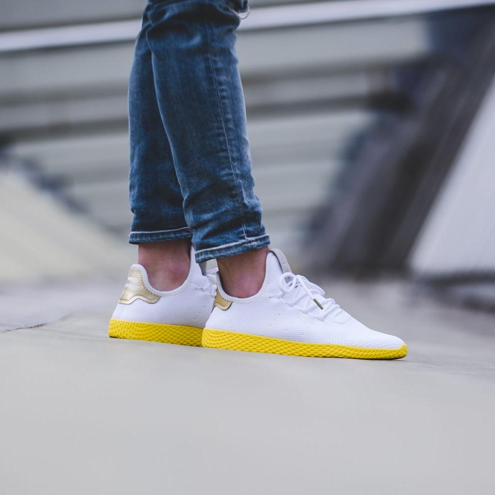 Pharrell Williams x adidas Originals Tennis HU White-Yellow — UK 3.5 | EU 36 | US 4 — Alternate View 7