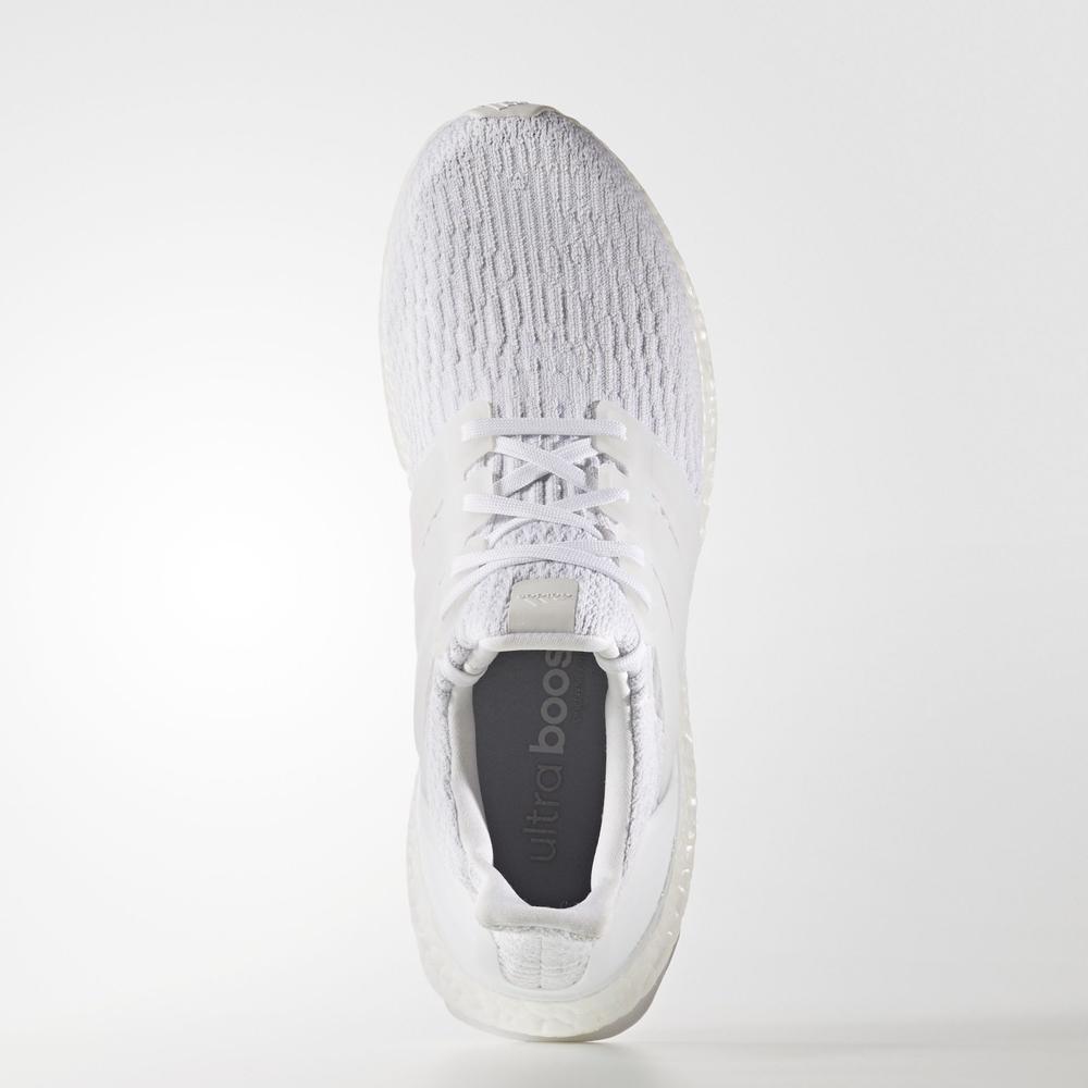 Adidas Ultra Boost 3.0 Triple White — UK 3.5 | EU 36 | US 4 — Back View