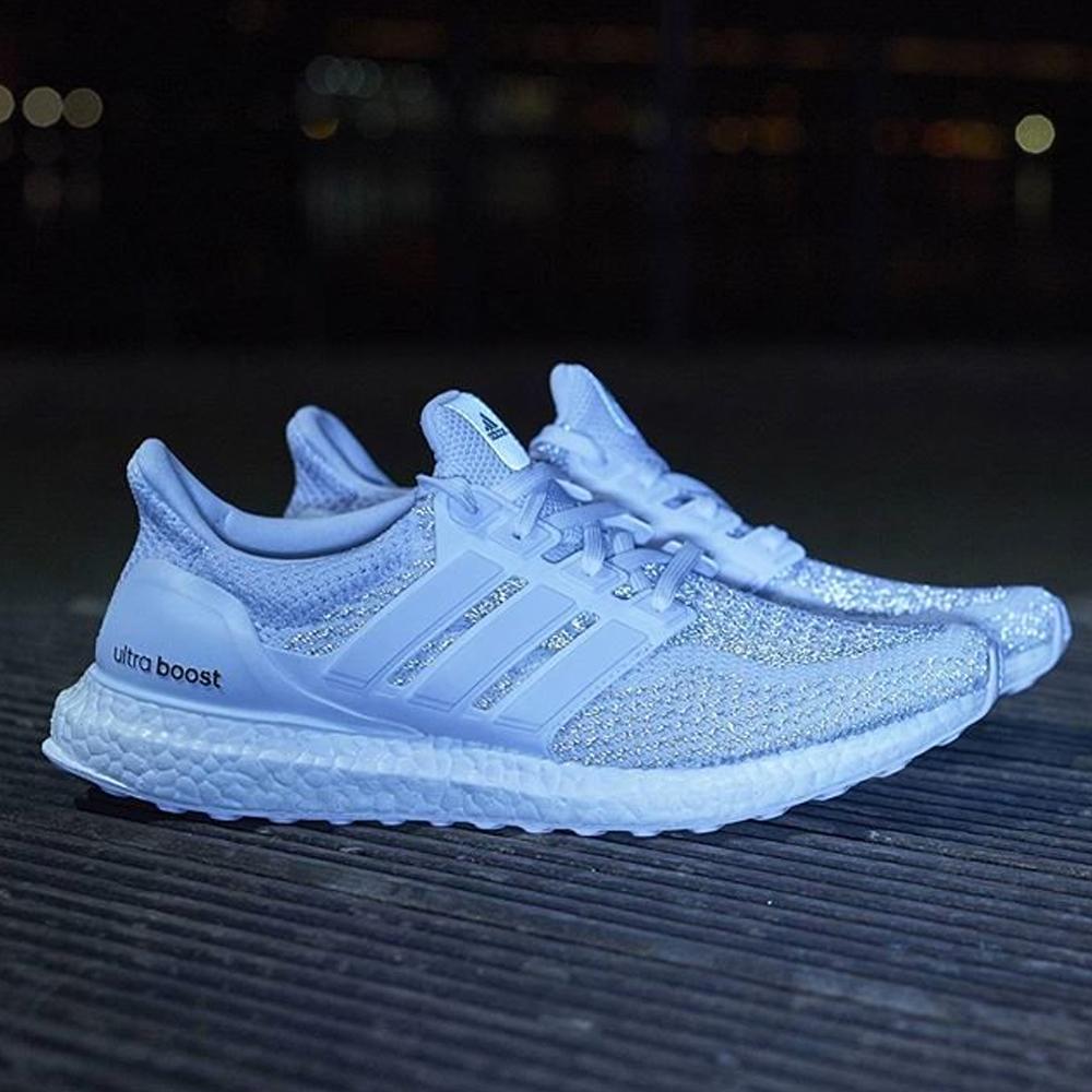 Adidas Ultra Boost LTD White Reflective — UK 3.5 | EU 36 | US 4 — Top View