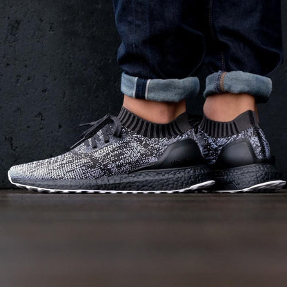 adidas Ultra Boost Uncaged Black-White — UK 3.5 | EU 36 | US 4 — Back View