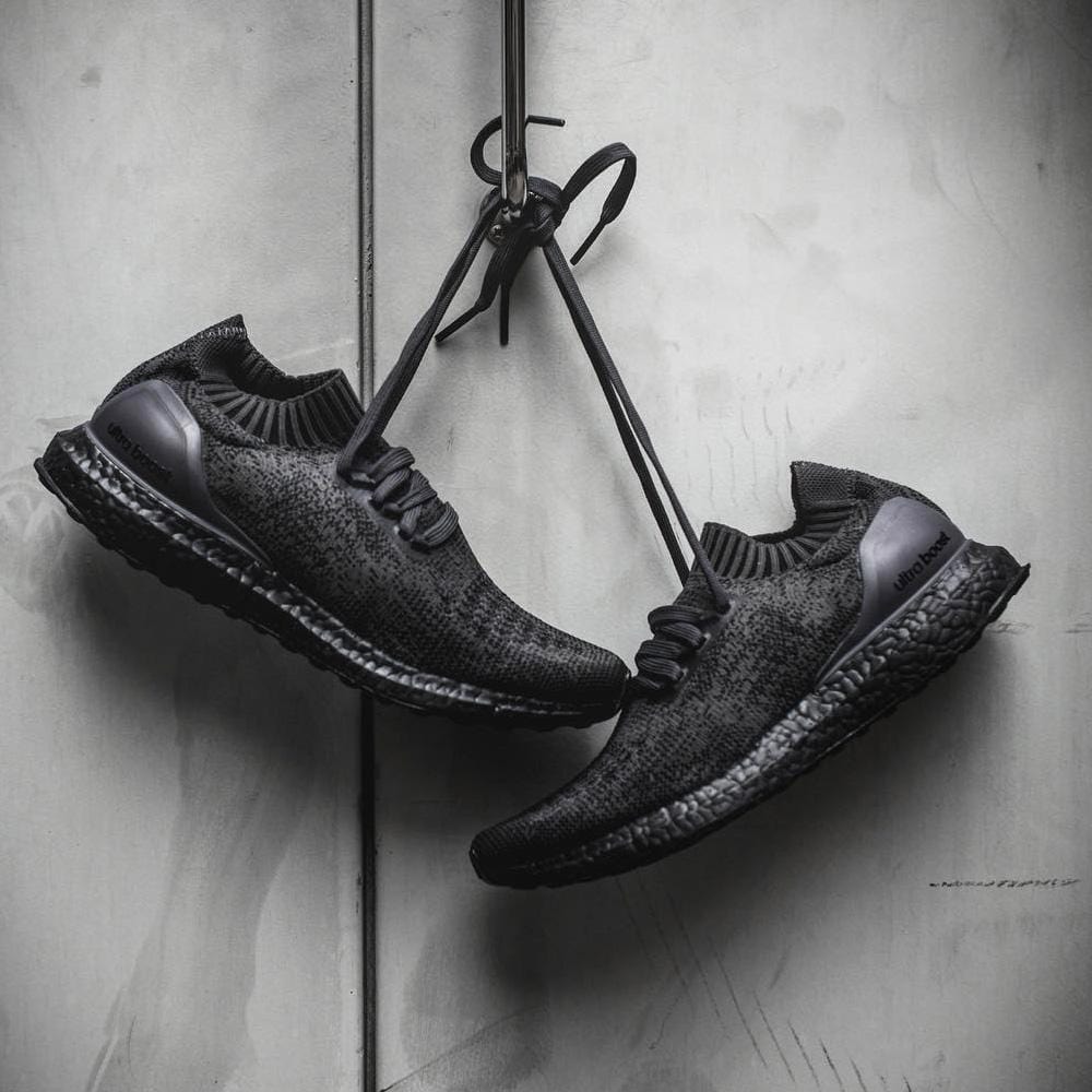 adidas Ultra Boost Uncaged Triple Black — UK 3.5 | EU 36 | US 4 — Lifestyle View