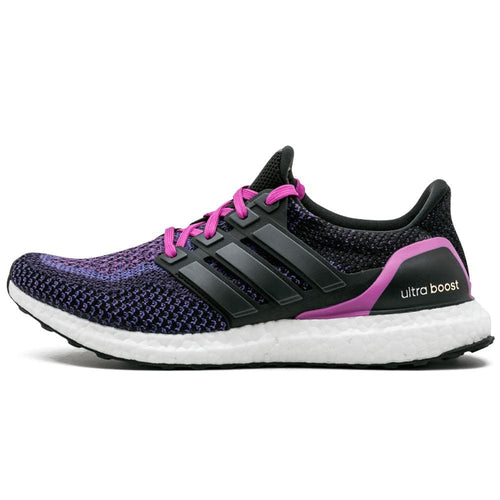 Adidas Ultra Boost WMNS "Core Black-Shock Purple" — UK 3.5 | EU 36 | US 4 — Front View