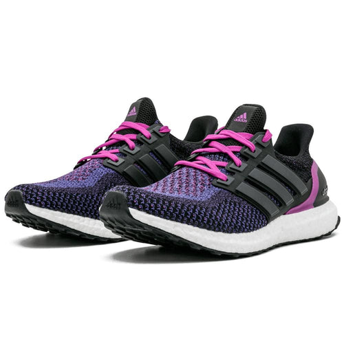 Adidas Ultra Boost WMNS "Core Black-Shock Purple" — UK 3.5 | EU 36 | US 4 — Side View