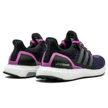 Adidas Ultra Boost WMNS "Core Black-Shock Purple" — UK 3.5 | EU 36 | US 4 — Back View
