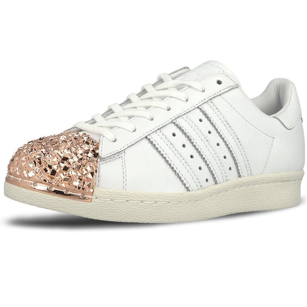 adidas Originals Superstar 80s 3D Metal Toe W (white - bronze) — UK 3.5 | EU 36 | US 4 — Top View
