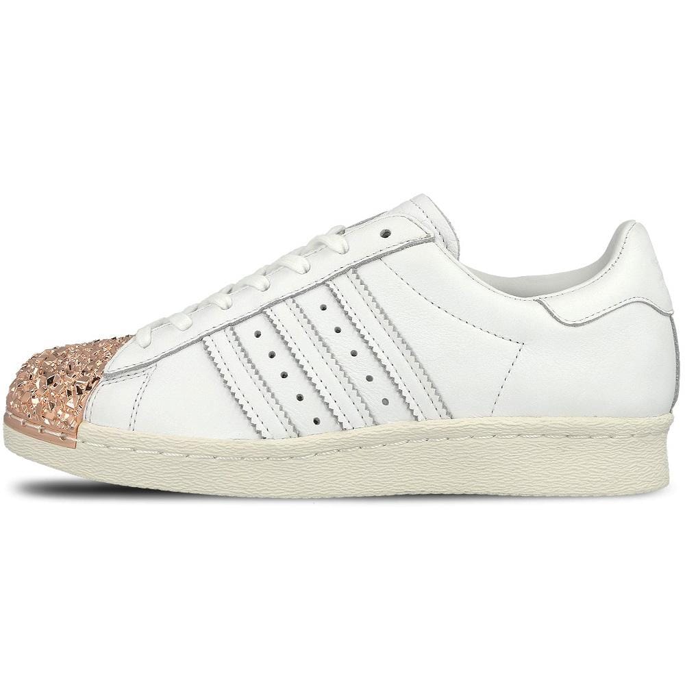 adidas Originals Superstar 80s 3D Metal Toe W (white - bronze) — UK 3.5 | EU 36 | US 4 — Front View