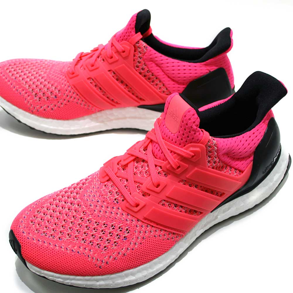 ADIDAS ULTRA BOOST WOMEN NEON PINK — UK 3.5 | EU 36 | US 4 — Lifestyle View