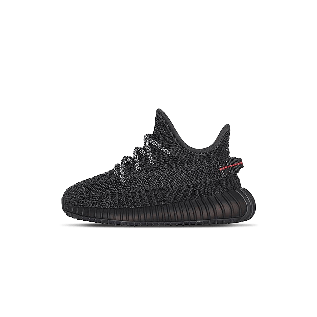 adidas Yeezy Boost 350 V2 Infant 'Black Non-Reflective' — UK 0k | EU 16 | US 1k — Front View