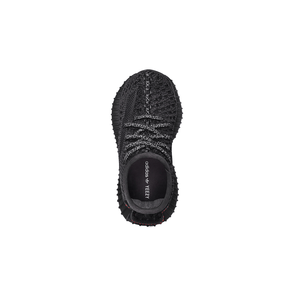 adidas Yeezy Boost 350 V2 Infant 'Black Non-Reflective' — UK 0k | EU 16 | US 1k — Back View