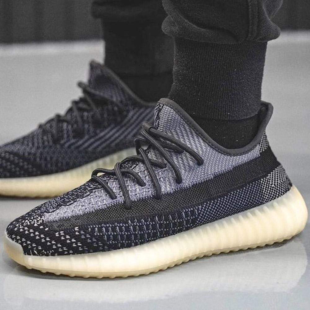 Yeezy Boost 350 V2 'Carbon' — UK 3.5 | EU 36 | US 4 — Lifestyle View