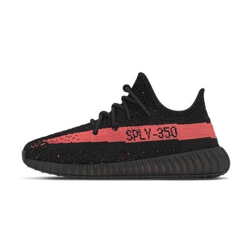 adidas Yeezy Boost 350 V2 Kids Core Black Red — UK 10k | EU 28 | US 10.5k — Front View
