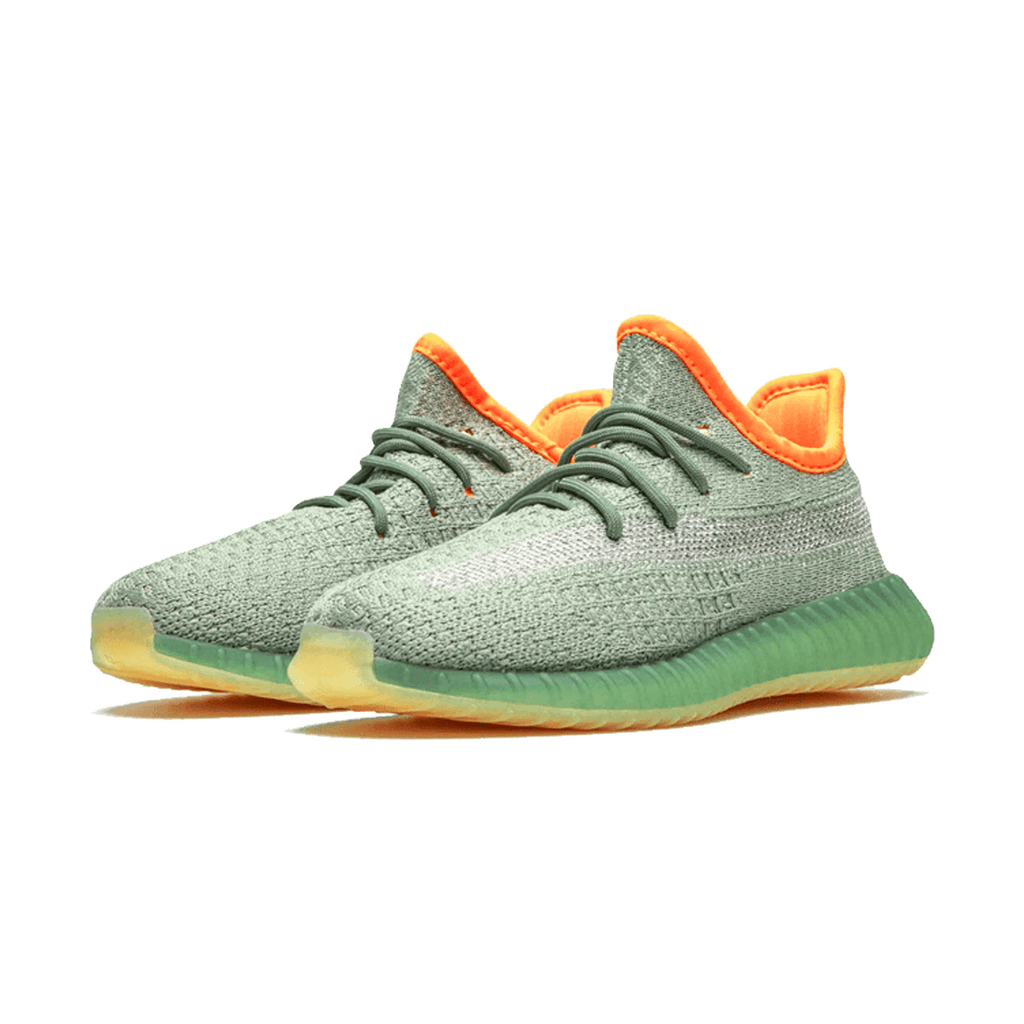 adidas Yeezy Boost 350 V2 Kids 'Desert Sage' — UK 10k | EU 28 | US 10.5k — Back View