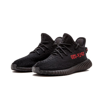 Adidas Yeezy Boost 350 V2 Infant Core Black-Red — UK 0k | EU 16 | US 1k — Side View