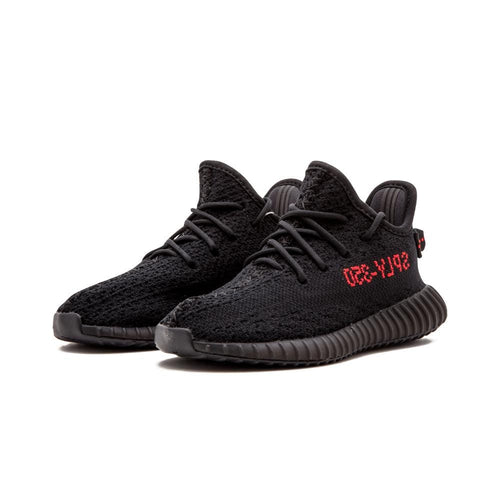 Adidas Yeezy Boost 350 V2 Infant Core Black-Red — UK 0k | EU 16 | US 1k — Side View