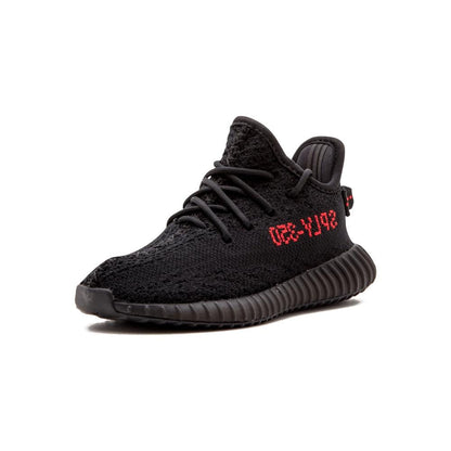 Adidas Yeezy Boost 350 V2 Infant Core Black-Red — UK 0k | EU 16 | US 1k — Back View