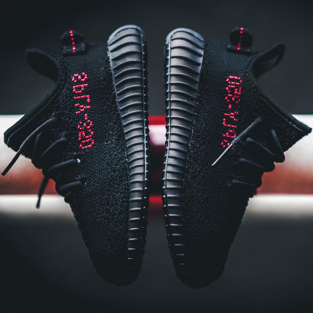 Adidas Yeezy Boost 350 V2 Infant Core Black-Red — UK 0k | EU 16 | US 1k — Alternate View 7