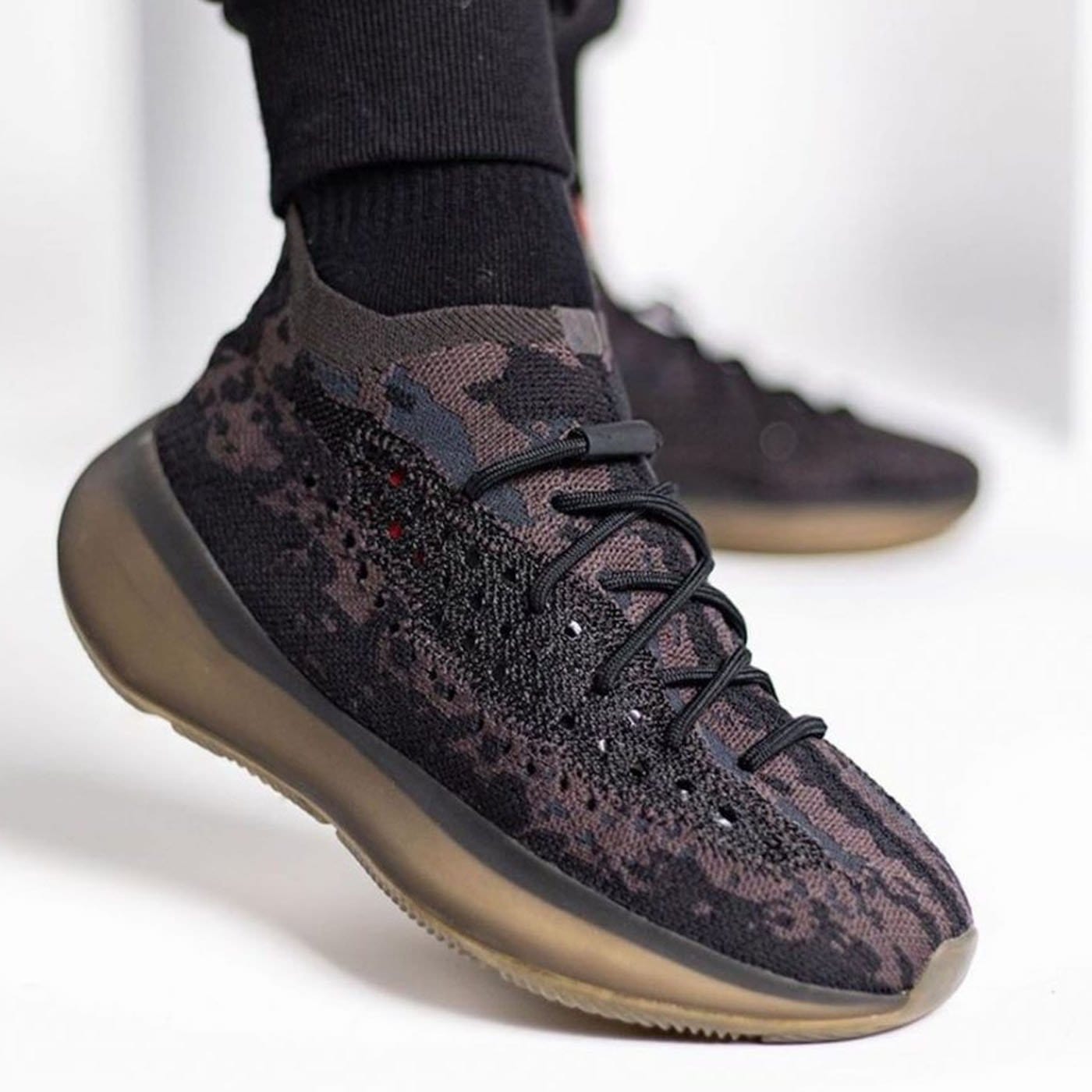 adidas Yeezy Boost 380 'Onyx Non-Reflective' — UK 3.5 | EU 36 | US 4 — Lifestyle View