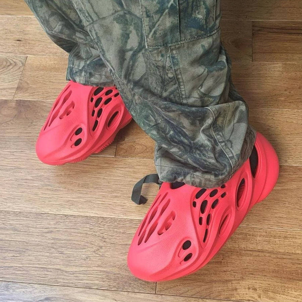 adidas Yeezy Foam Runner 'Vermilion' — UK 3 | EU 35 | US 3 — Lifestyle View