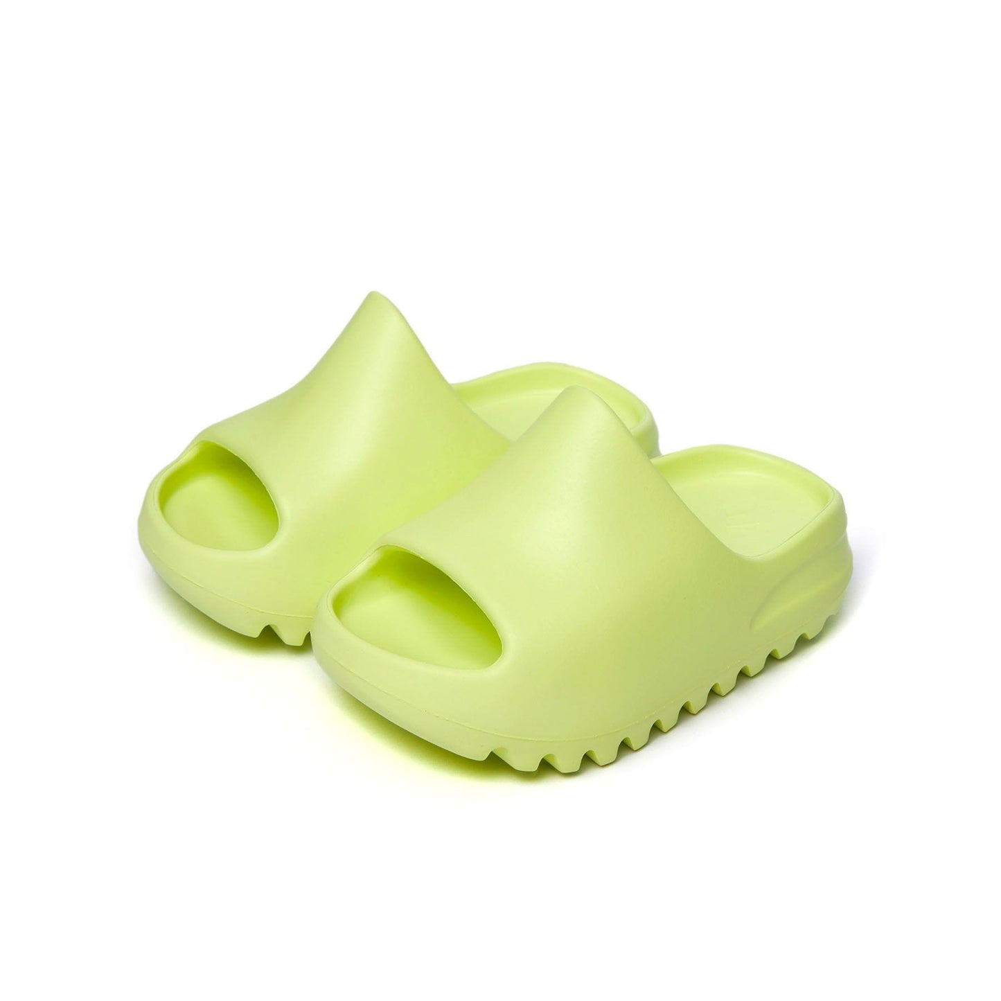 adidas Yeezy Slide Kids 'Glow Green' — UK 10k | EU 28 | US 10.5k — Side View