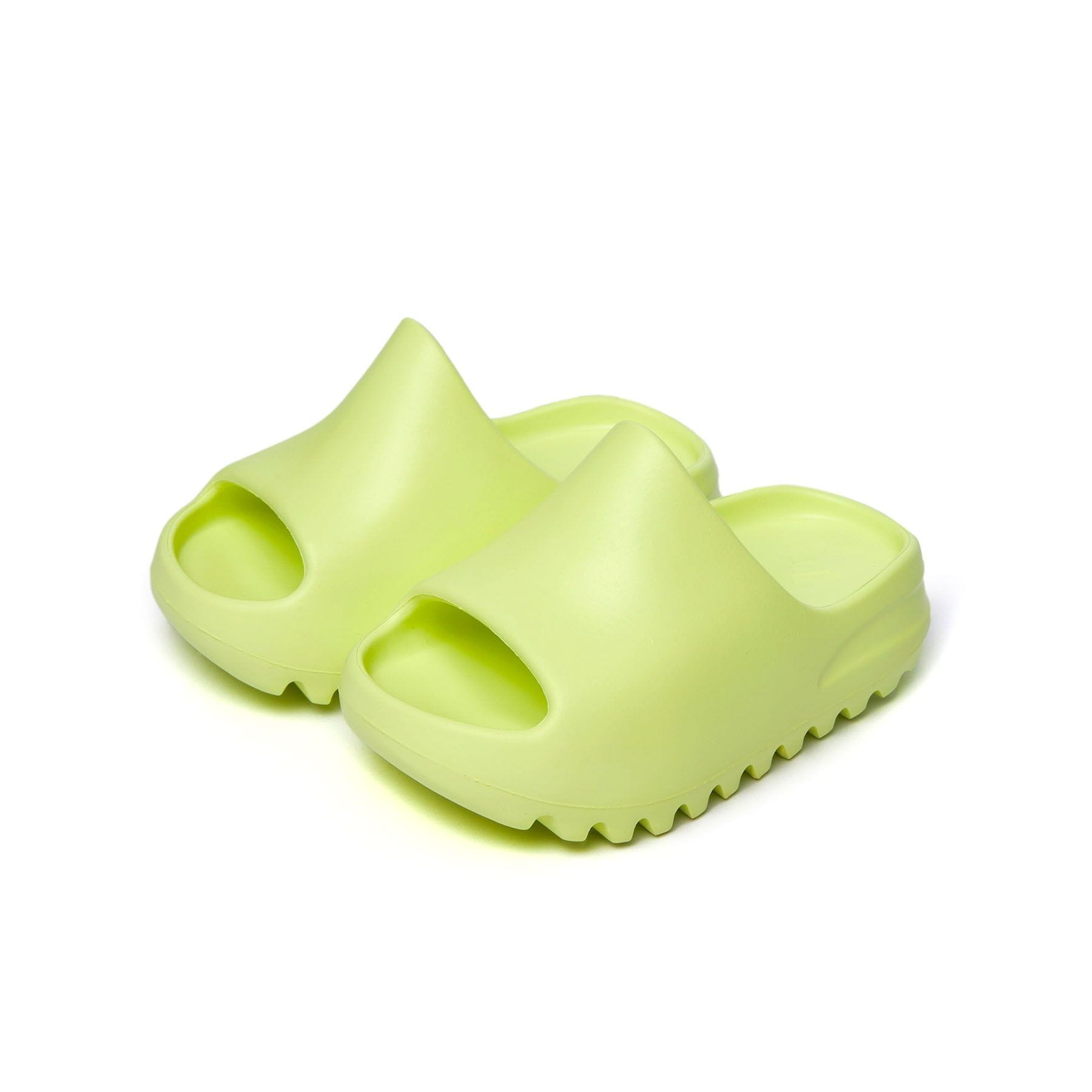 adidas Yeezy Slide Kids 'Glow Green' — UK 10k | EU 28 | US 10.5k — Side View
