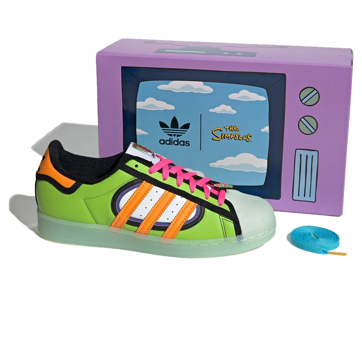 The Simpsons x Superstar 'Squishee' — UK 3.5 | EU 36 | US 4 — Top View