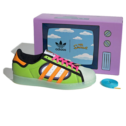 The Simpsons x Superstar 'Squishee' — UK 3.5 | EU 36 | US 4 — Top View