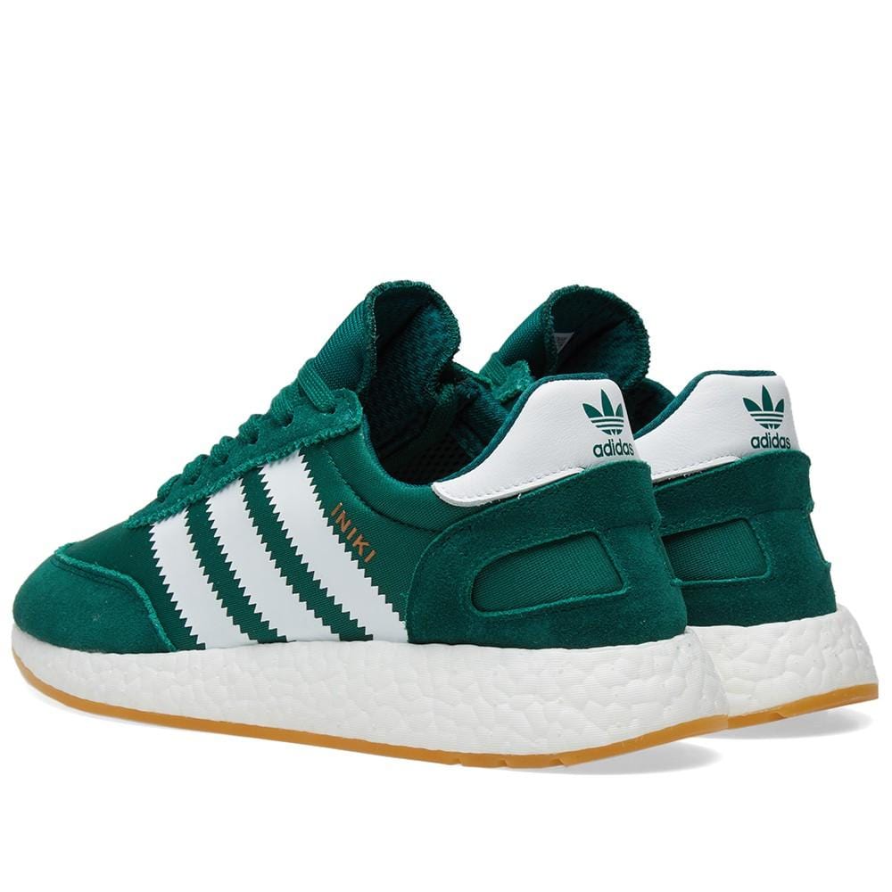 adidas Iniki Runner Collegiate Green-Gum — UK 3.5 | EU 36 | US 4 — Back View